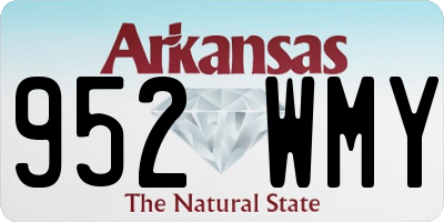 AR license plate 952WMY