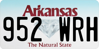 AR license plate 952WRH