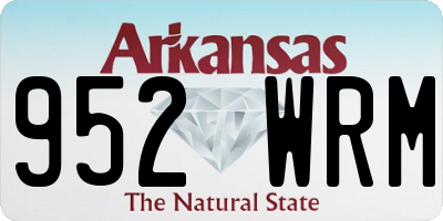 AR license plate 952WRM