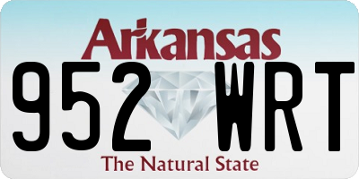 AR license plate 952WRT