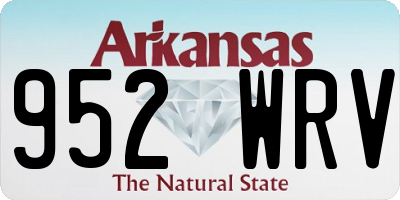 AR license plate 952WRV