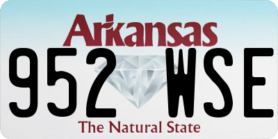 AR license plate 952WSE