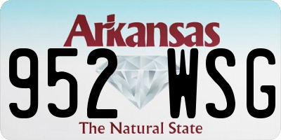 AR license plate 952WSG