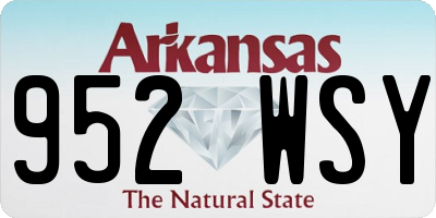 AR license plate 952WSY