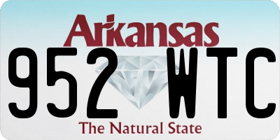 AR license plate 952WTC