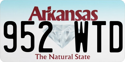 AR license plate 952WTD