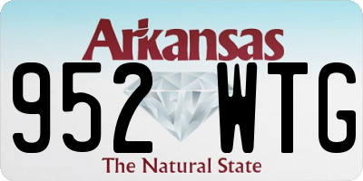 AR license plate 952WTG