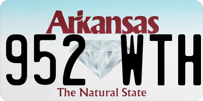AR license plate 952WTH