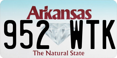 AR license plate 952WTK