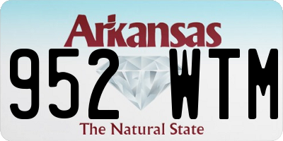 AR license plate 952WTM