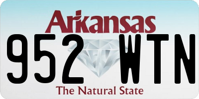 AR license plate 952WTN