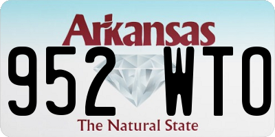 AR license plate 952WTO