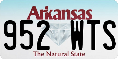 AR license plate 952WTS