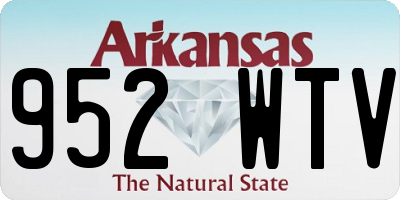 AR license plate 952WTV