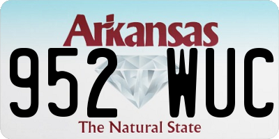 AR license plate 952WUC