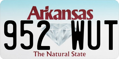 AR license plate 952WUT