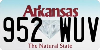 AR license plate 952WUV