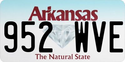 AR license plate 952WVE