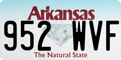 AR license plate 952WVF