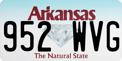 AR license plate 952WVG