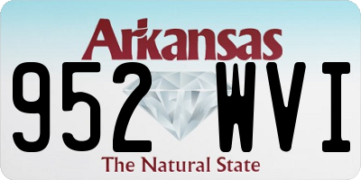 AR license plate 952WVI