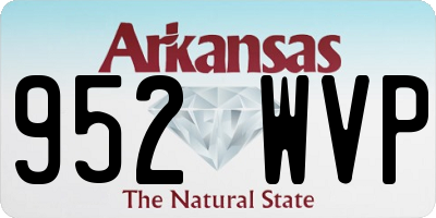 AR license plate 952WVP