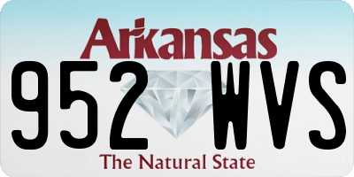 AR license plate 952WVS
