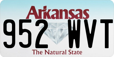AR license plate 952WVT