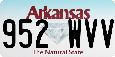 AR license plate 952WVV