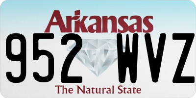 AR license plate 952WVZ