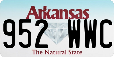 AR license plate 952WWC