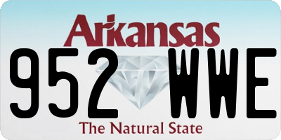 AR license plate 952WWE