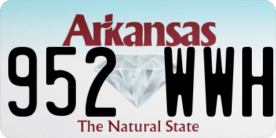 AR license plate 952WWH