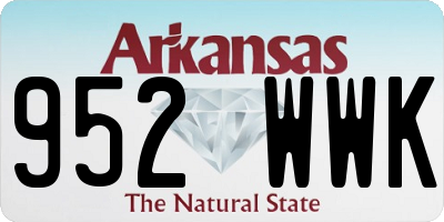 AR license plate 952WWK