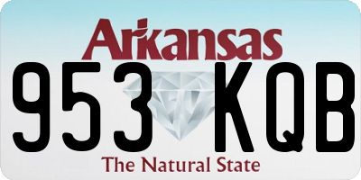 AR license plate 953KQB