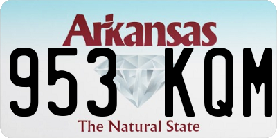 AR license plate 953KQM