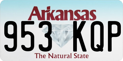 AR license plate 953KQP