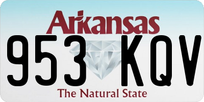 AR license plate 953KQV