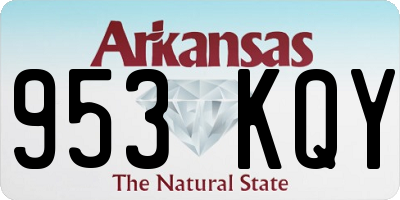 AR license plate 953KQY