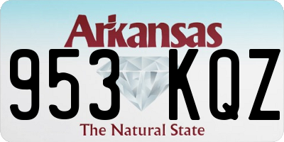 AR license plate 953KQZ