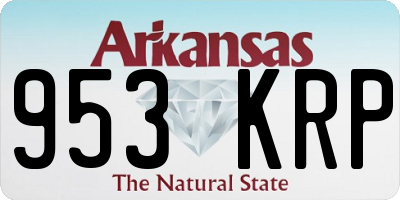 AR license plate 953KRP