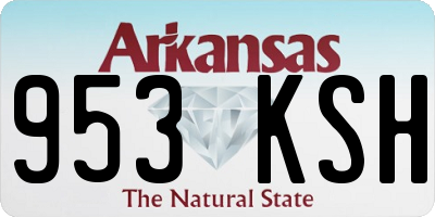 AR license plate 953KSH