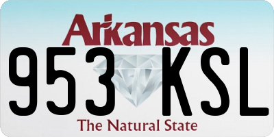 AR license plate 953KSL
