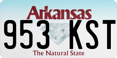 AR license plate 953KST