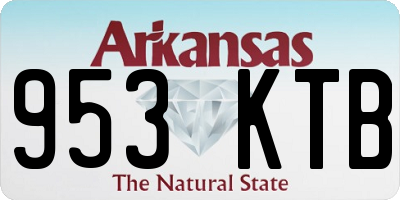 AR license plate 953KTB