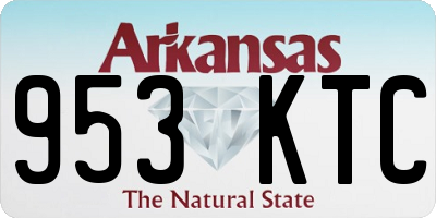 AR license plate 953KTC