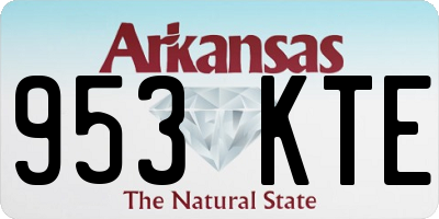 AR license plate 953KTE