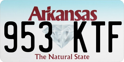AR license plate 953KTF