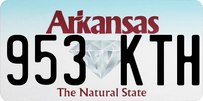 AR license plate 953KTH