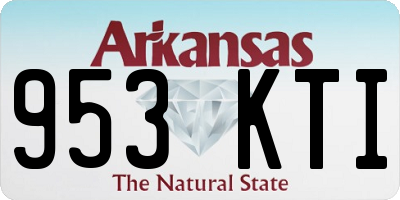 AR license plate 953KTI